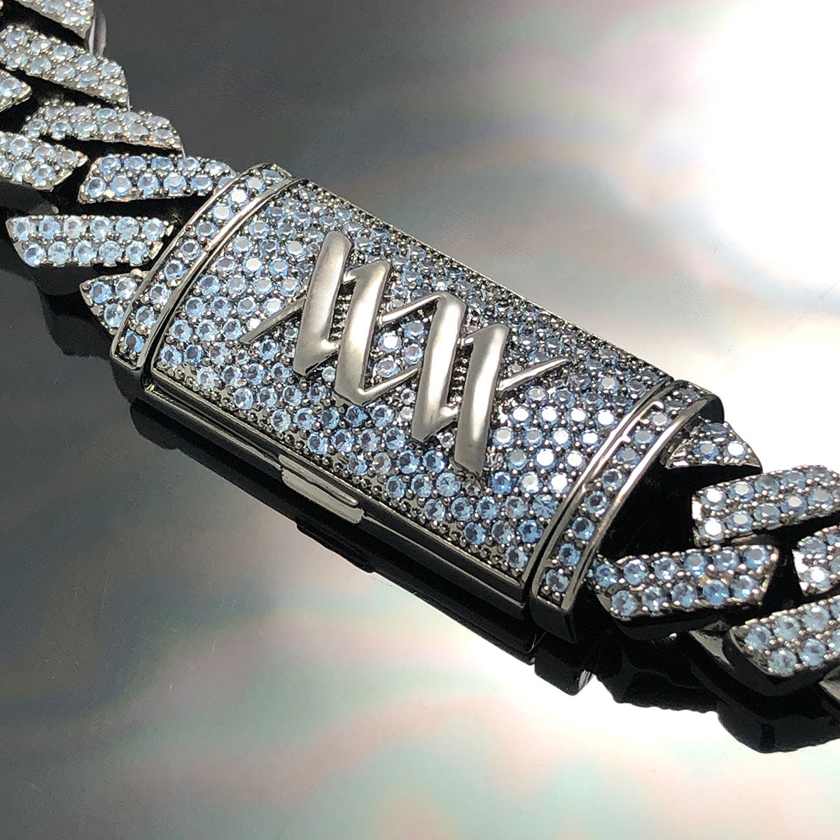 Miami Cuban Necklace Color Stone