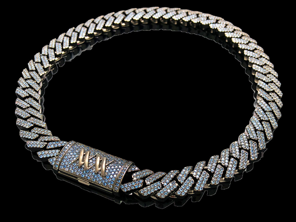 Miami Cuban Necklace Color Stone