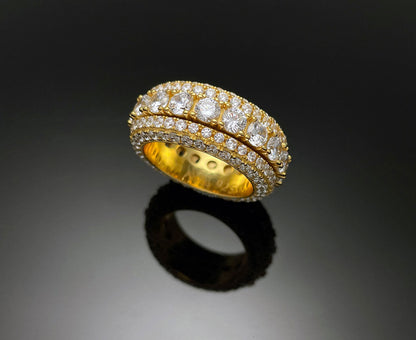 0.2ct Round cut Spinner Ring