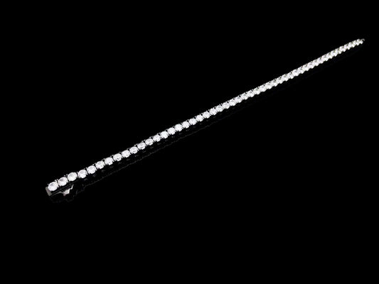 Sterling Silver Tennis Bracelet 4prong 3mm with New Clasp