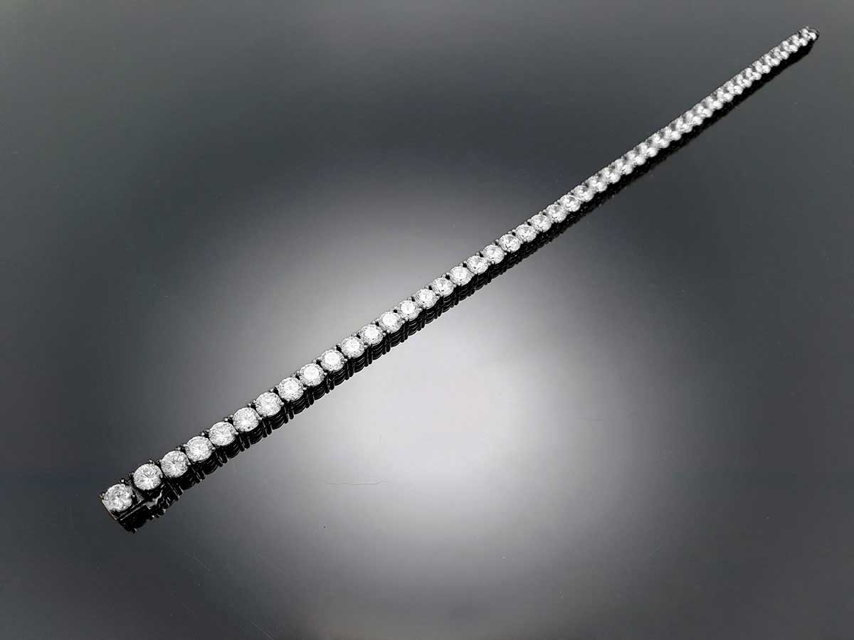 Sterling Silver Tennis Bracelet 4prong 4mm with New Clasp