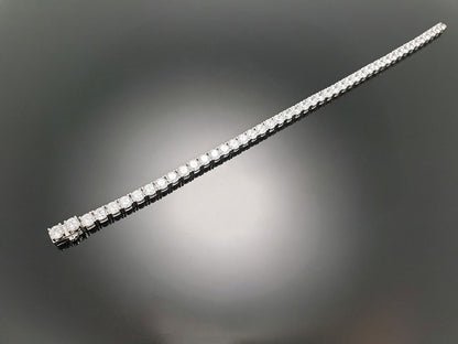 Sterling Silver Tennis Bracelet 4prong 4mm with New Clasp