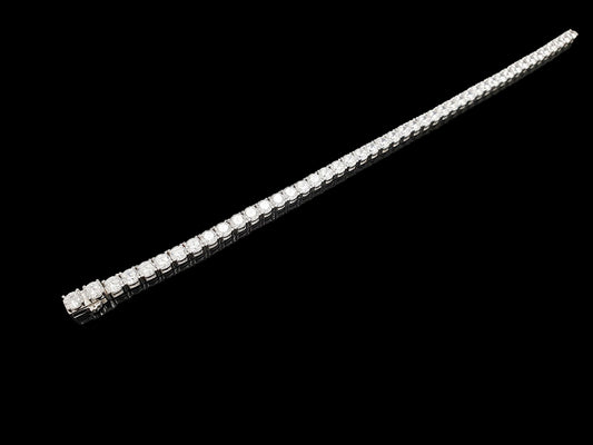 Sterling Silver Tennis Bracelet 4prong 4mm with New Clasp