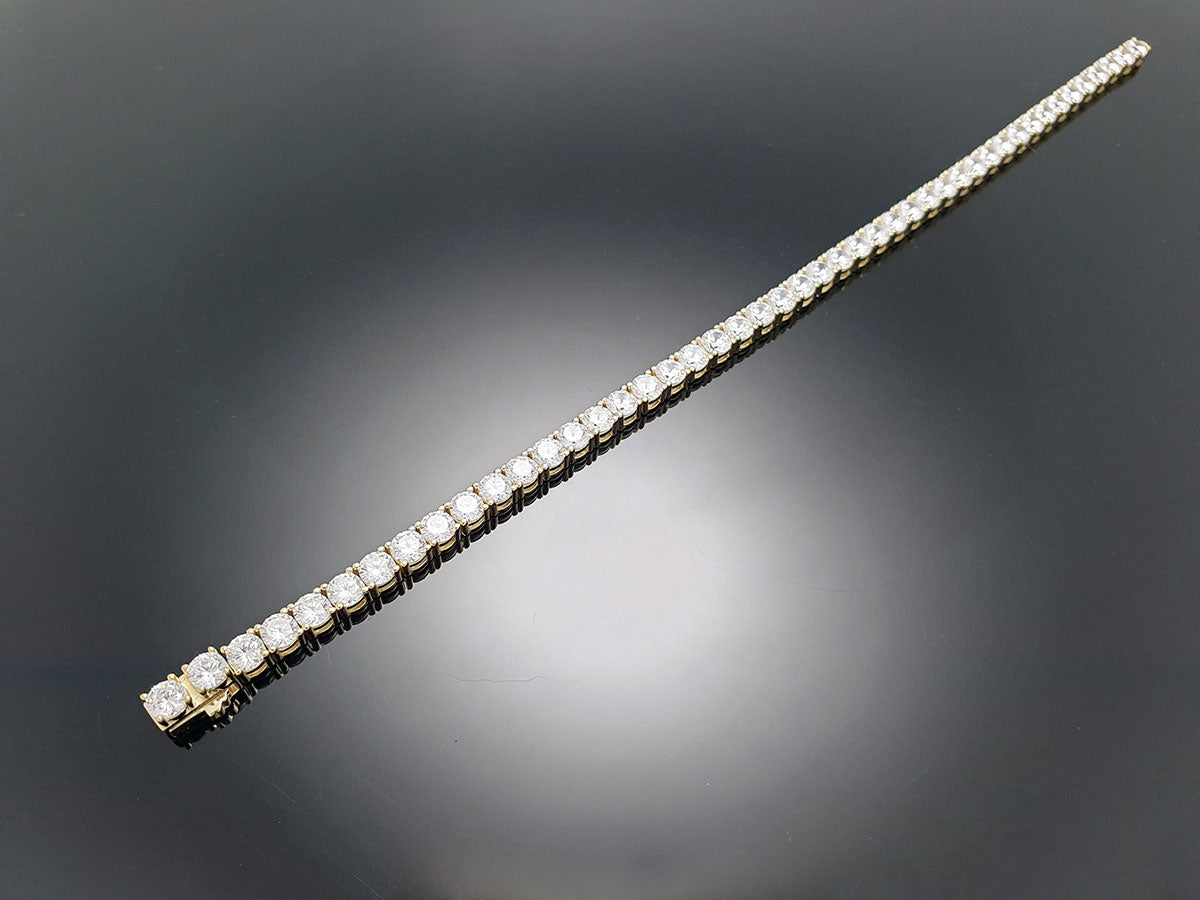 Sterling Silver Tennis Bracelet 4prong 4mm with New Clasp