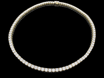 Tennis Necklace 4prong 4mm with New Clasp