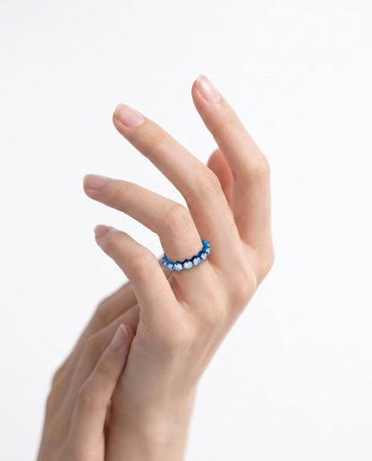 4prong Compass Layered Ring Candy Color