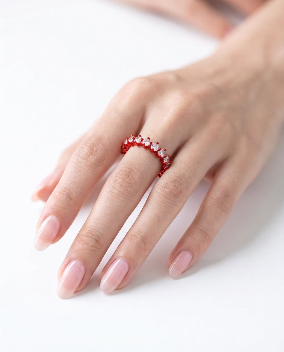 4prong Compass Layered Ring Candy Color