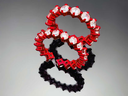 4prong Compass Layered Ring Candy Color
