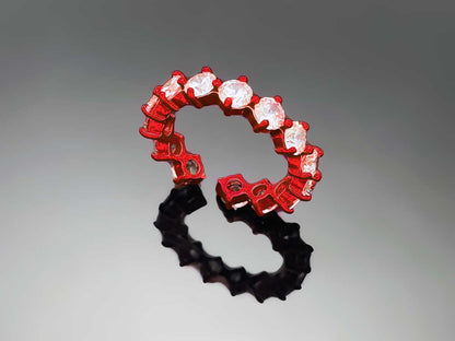 4prong Compass Layered Ring Candy Color