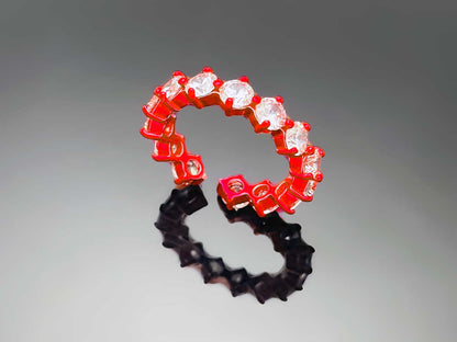 4prong Compass Layered Ring Candy Color