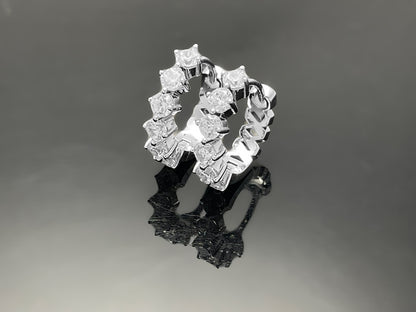 Compass Huggie Hoop Earring 3mm