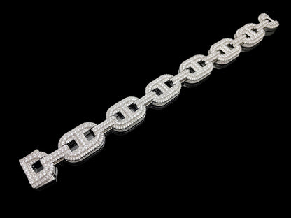 Iced θ chaine d'ancre chain Bracelet