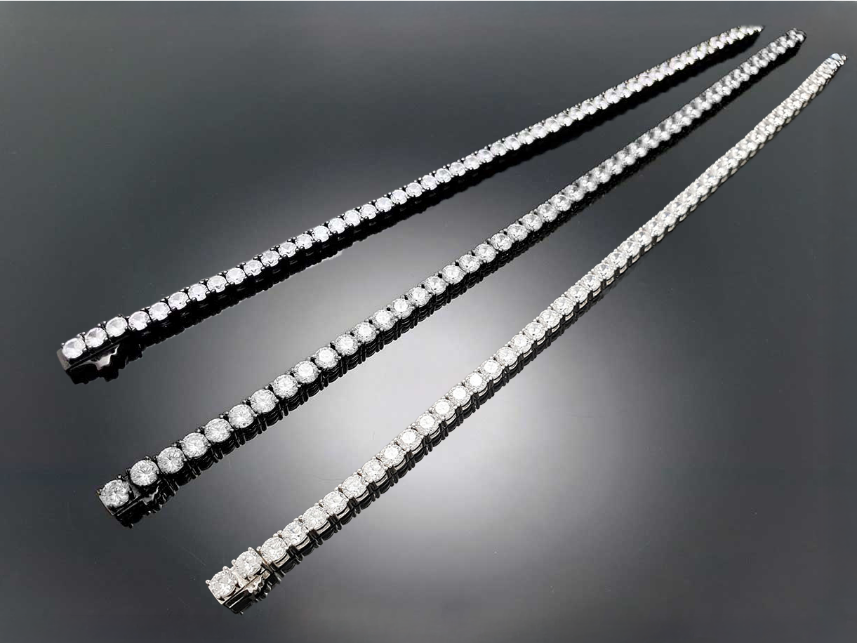 Sterling Silver Tennis Bracelet 4prong 4mm with New Clasp