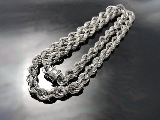 Iced Rope Chain Necklace