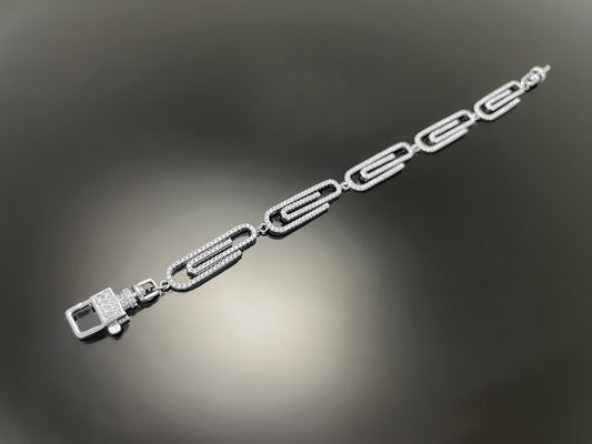 Iced Out Clip Chain Bracelet
