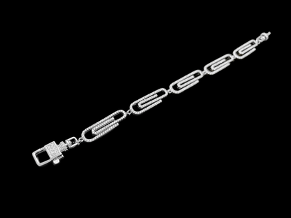 Iced Out Clip Chain Bracelet