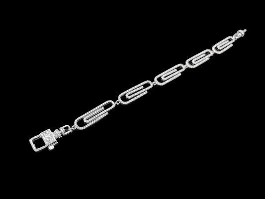Iced Out Clip Chain Bracelet