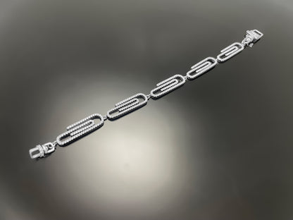Iced Out Clip Chain Bracelet