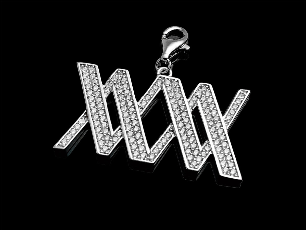 Wooing Iced WOOING Logo Pendant – WOOING by Connie Woo