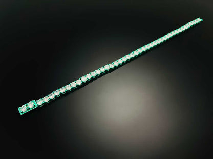 Color Tennis Chain Bracelet with New Clasp Candy Mint