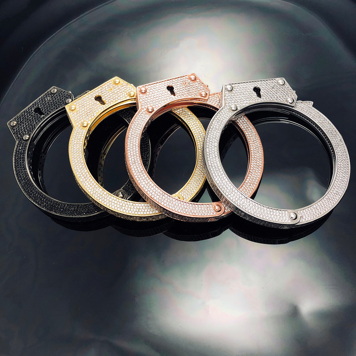 Iced Cuffs Bangle Bracelet