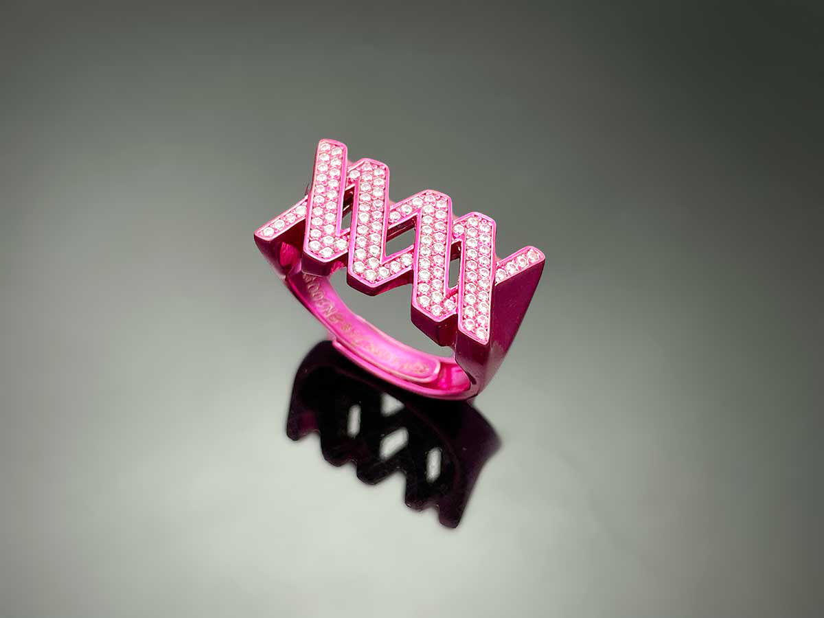 Iced WOOING Logo Ring