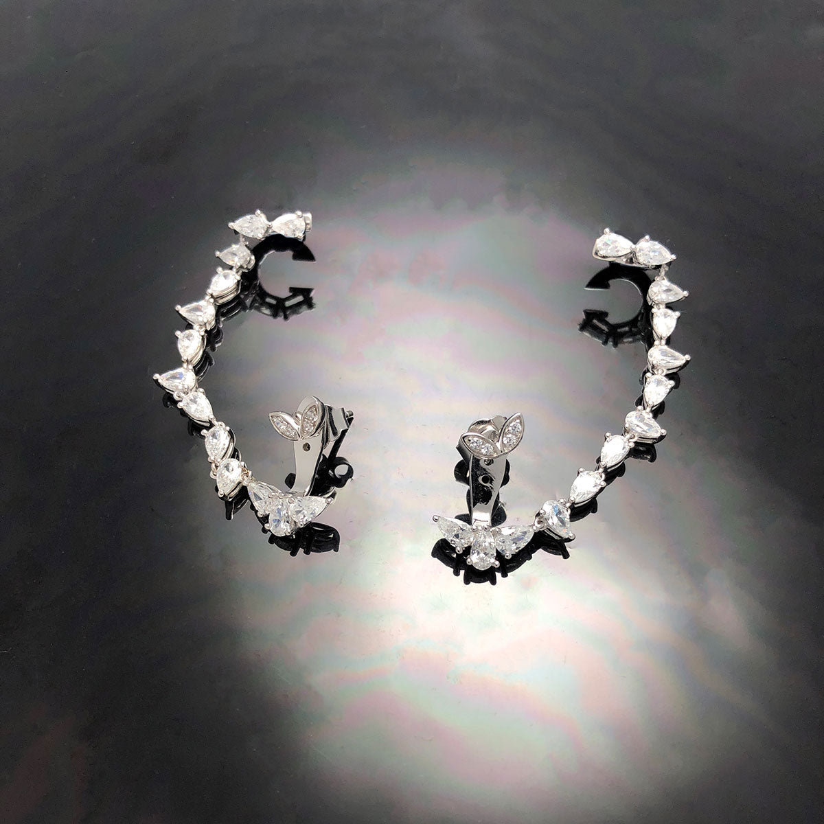 ’Drop Dead’ Earrings with Ear Cuff