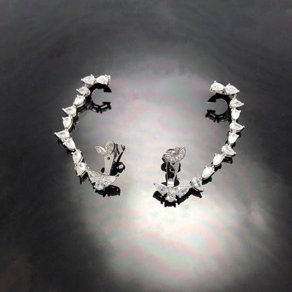 ’Drop Dead’ Earrings with Ear Cuff