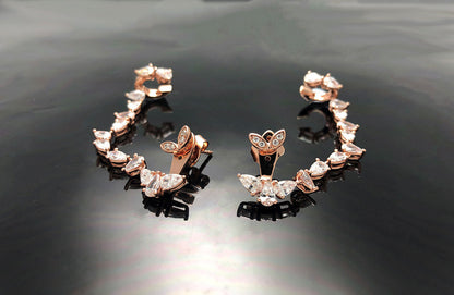 ’Drop Dead’ Earrings with Ear Cuff