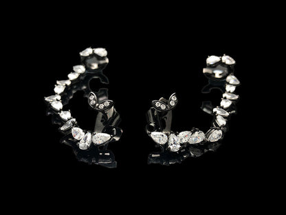 ’Drop Dead’ Earrings with Ear Cuff