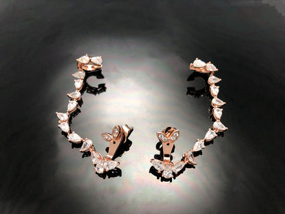 ’Drop Dead’ Earrings with Ear Cuff