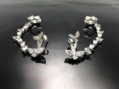 ’Drop Dead’ Earrings with Ear Cuff
