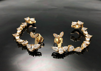 ’Drop Dead’ Earrings with Ear Cuff