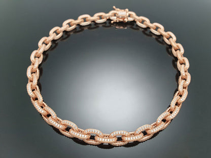 Iced Edge Oval Chain Necklace