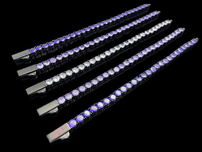 Made to Order - Color Tennis Chain Bracelet Purple