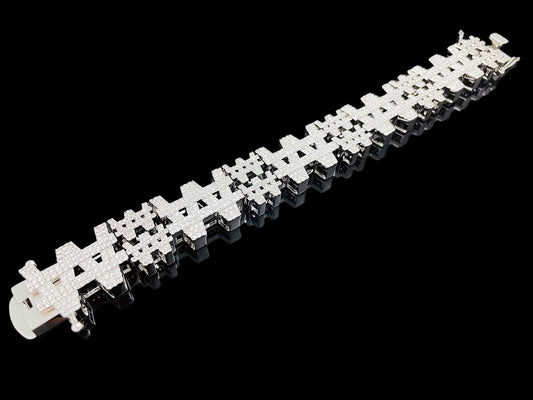Iced ₩ won Chain Bracelet